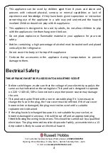 Preview for 4 page of Russell Hobbs RHBI55177FZ3 Instruction Manual