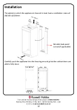 Preview for 12 page of Russell Hobbs RHBI55177FZ3 Instruction Manual