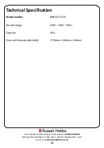 Preview for 29 page of Russell Hobbs RHBI55177LF2 Instruction Manual