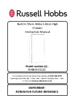 Preview for 1 page of Russell Hobbs RHBI55FZ122 Instruction Manual