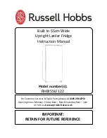 Preview for 1 page of Russell Hobbs RHBI55LF122 Instruction Manual