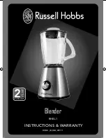 Russell Hobbs RHBL1 Instructions & Warranty preview