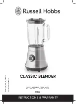 Preview for 1 page of Russell Hobbs RHBL2 Instructions & Warranty