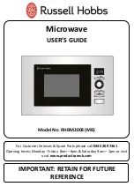 Russell Hobbs RHBM2003 User Manual preview