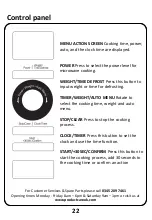 Preview for 22 page of Russell Hobbs RHBM2003 User Manual