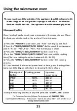 Preview for 25 page of Russell Hobbs RHBM2003 User Manual