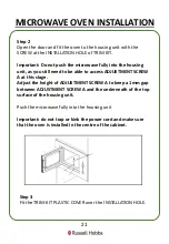 Предварительный просмотр 21 страницы Russell Hobbs RHBM3201 (MB) User Manual