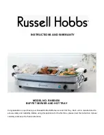 Russell Hobbs RHBS650 Instructions And Warranty предпросмотр