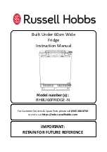 Preview for 1 page of Russell Hobbs RHBU60FRIDGE-N Instruction Manual