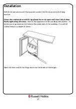 Preview for 17 page of Russell Hobbs RHBU60FRIDGE-N Instruction Manual