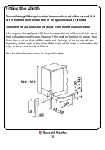 Preview for 18 page of Russell Hobbs RHBU60FRIDGE-N Instruction Manual