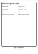 Preview for 31 page of Russell Hobbs RHBU60FRIDGE-N Instruction Manual