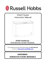 Russell Hobbs RHCF292B-ML Instruction Manual preview