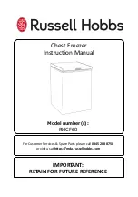 Russell Hobbs RHCF60 Instruction Manual preview