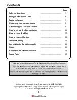 Preview for 2 page of Russell Hobbs RHCHS1001 Manual