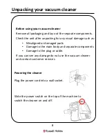 Preview for 8 page of Russell Hobbs RHCHS1001 Manual