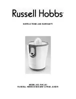 Russell Hobbs RHCJ01 Instructions And Warranty preview