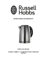 Russell Hobbs RHCK04 Instructions And Warranty предпросмотр