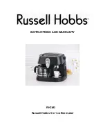 Предварительный просмотр 1 страницы Russell Hobbs RHCM3 Instructions And Warranty