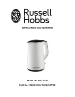 Предварительный просмотр 1 страницы Russell Hobbs RHCT01-W Instructions And Warranty