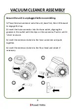 Preview for 9 page of Russell Hobbs RHCV1601 Quick Start Manual