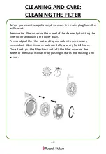 Preview for 13 page of Russell Hobbs RHCV1601 Quick Start Manual