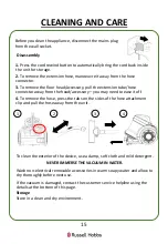 Preview for 15 page of Russell Hobbs RHCV1601 Quick Start Manual