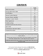 Preview for 2 page of Russell Hobbs RHCV20AS01 Manual