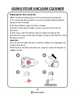 Preview for 14 page of Russell Hobbs RHCV20AS01 Manual