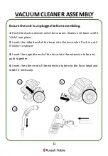 Preview for 11 page of Russell Hobbs RHCV2103 Manual