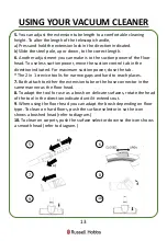 Preview for 13 page of Russell Hobbs RHCV25AS02 Manual