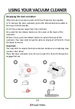 Preview for 14 page of Russell Hobbs RHCV25AS02 Manual