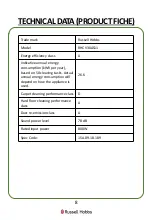 Preview for 8 page of Russell Hobbs RHCV30AS11 Instruction Manual