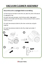 Preview for 11 page of Russell Hobbs RHCV4001 Manual