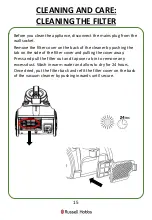 Preview for 15 page of Russell Hobbs RHCV4001 Manual