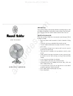 Preview for 1 page of Russell Hobbs RHDF 30 Instructions & Warranty