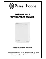 Russell Hobbs RHDW1 Instruction Manual preview