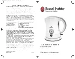 Предварительный просмотр 1 страницы Russell Hobbs RHEKRET Instructions And Warranty