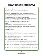 Preview for 20 page of Russell Hobbs RHEM1901B-SB User Manual