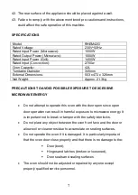 Preview for 7 page of Russell Hobbs RHEM42G Instructions And Warranty