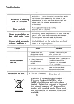 Preview for 26 page of Russell Hobbs RHEM42G Instructions And Warranty