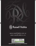 Preview for 12 page of Russell Hobbs RHF208C Instructions & Warranty