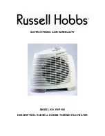 Russell Hobbs RHFH16 Instructions And Warranty preview