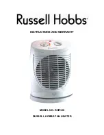 Предварительный просмотр 1 страницы Russell Hobbs RHFH20 Instructions And Warranty