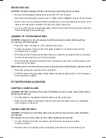 Preview for 5 page of Russell Hobbs RHFP1000 Instructions & Warranty