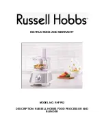 Russell Hobbs RHFP62 Instructions Manual preview