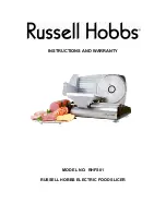 Russell Hobbs RHFS01 Instructions And Warranty preview