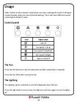 Preview for 13 page of Russell Hobbs RHGCH601SS-B-M Instruction Manual