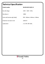 Preview for 24 page of Russell Hobbs RHGCH601SS-B-M Instruction Manual