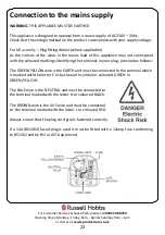 Preview for 22 page of Russell Hobbs RHGCH601SS/B Instruction Manual